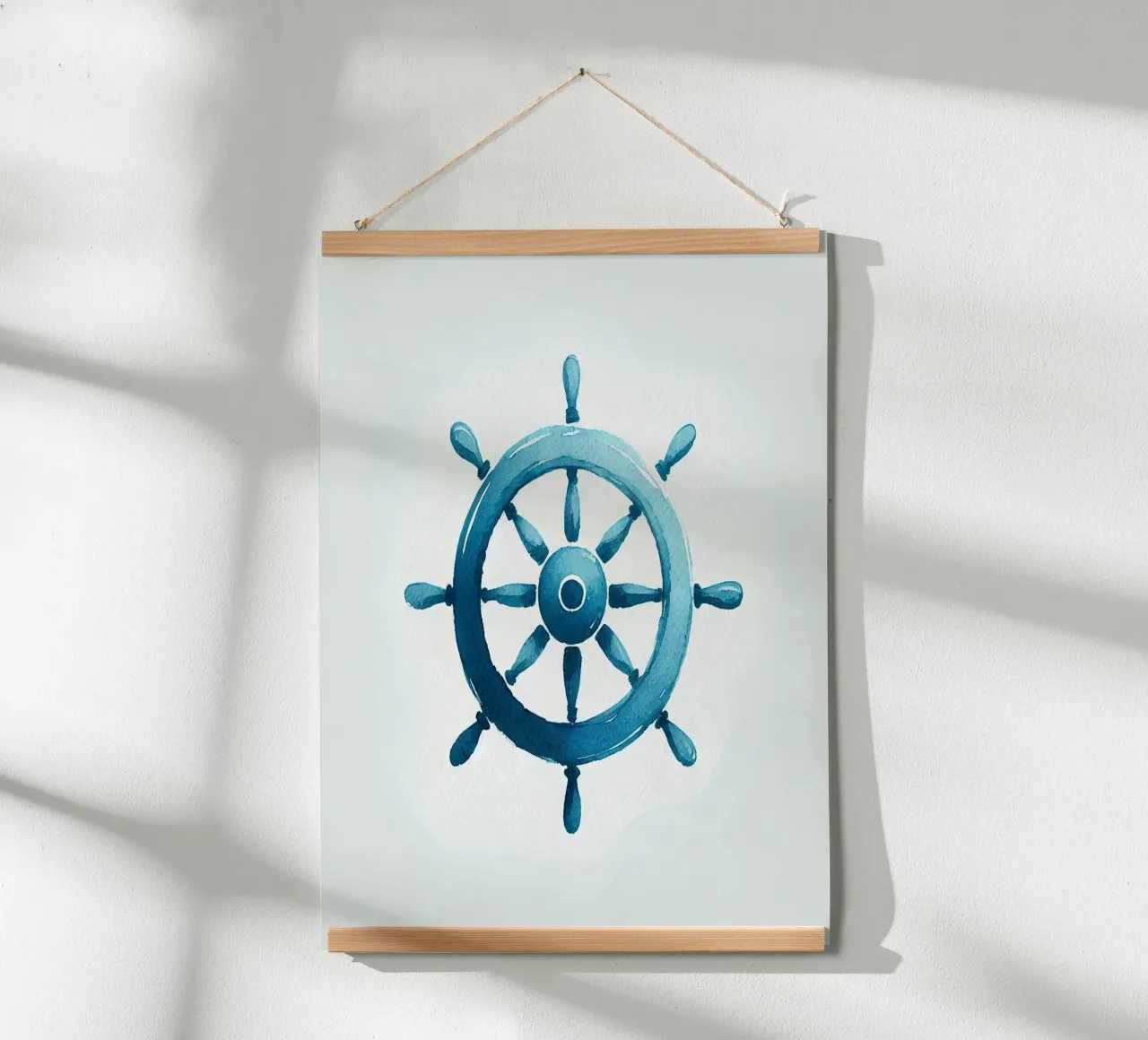 Volant de bateau : Équilibre et direction poster con telaio in plastica da Épure design