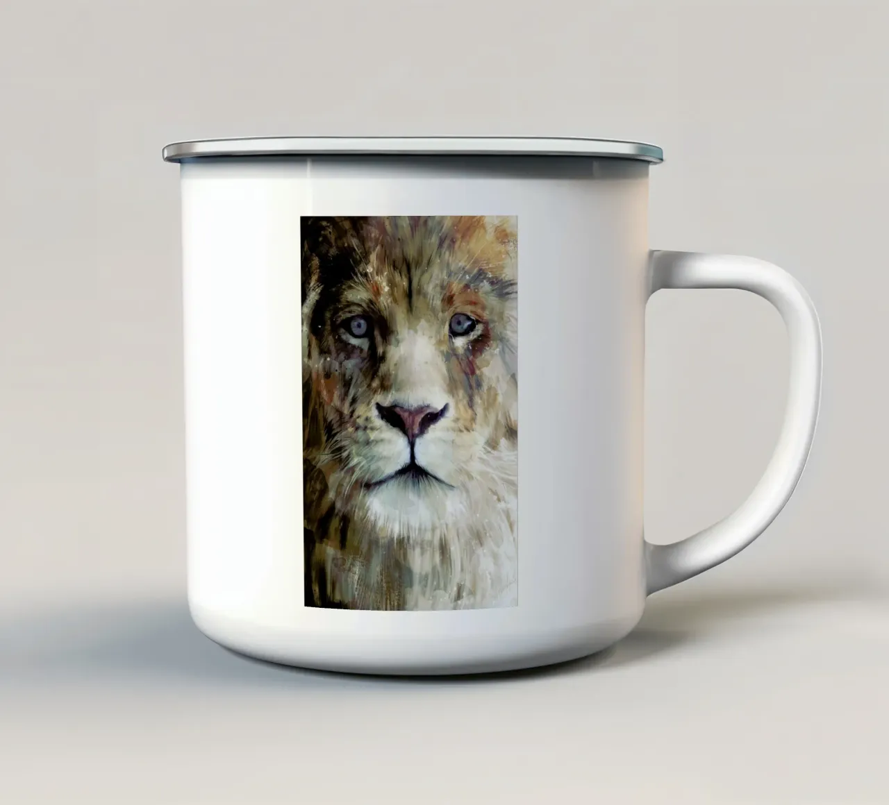 Majesty tazza in smalto da Amy Hamilton