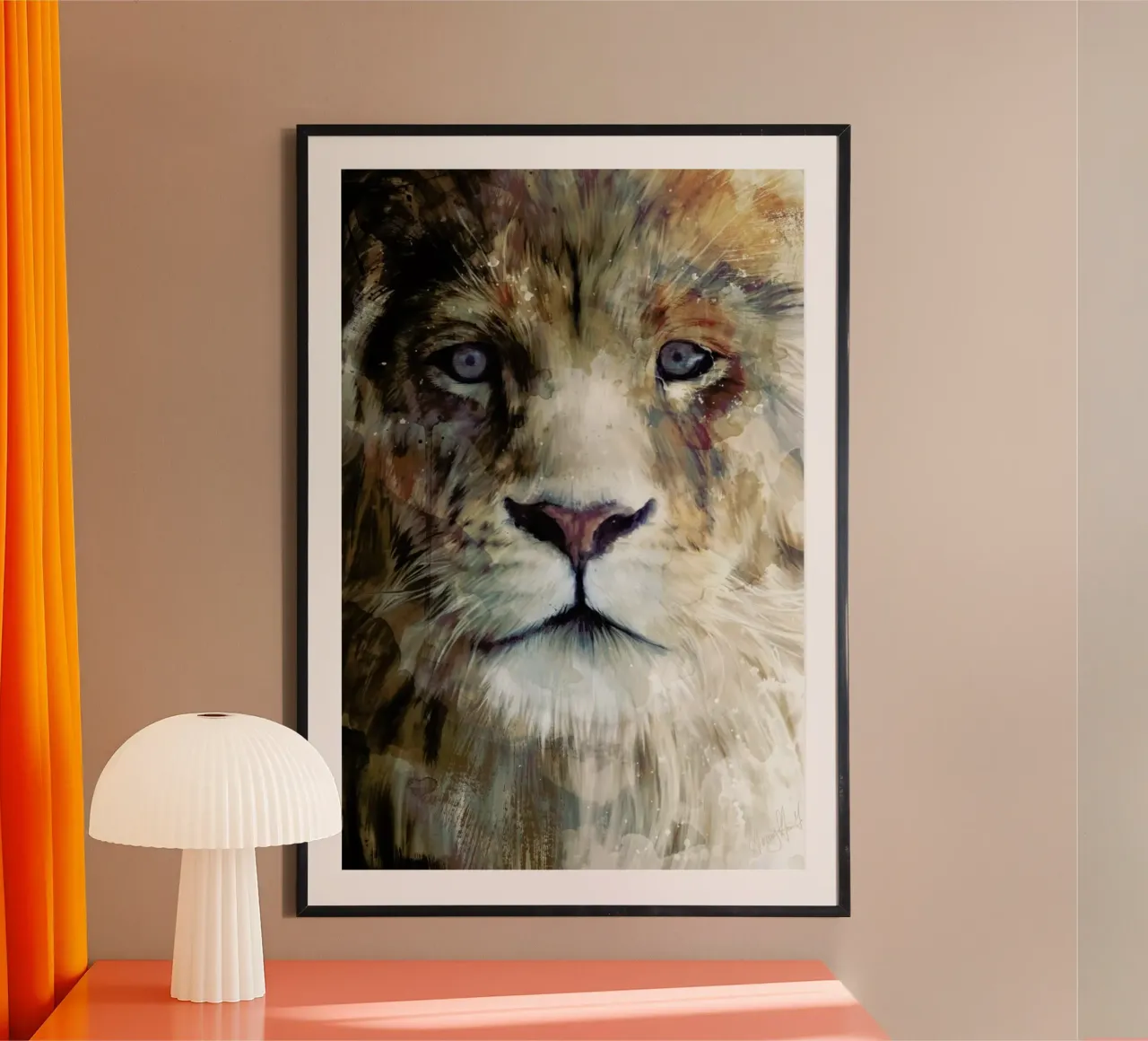 Majesty poster con telaio in alluminio da Amy Hamilton
