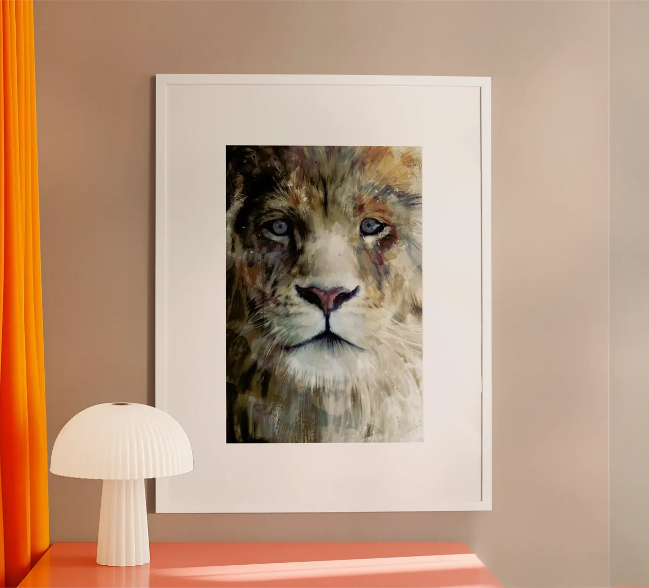 Majesty poster con telaio in alluminio da Amy Hamilton