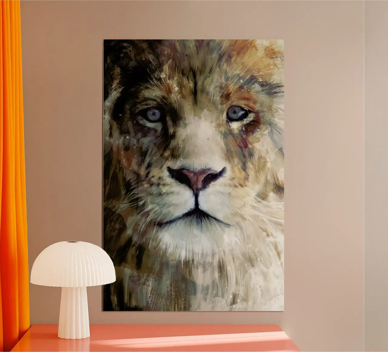 Majesty poster con telaio in alluminio da Amy Hamilton