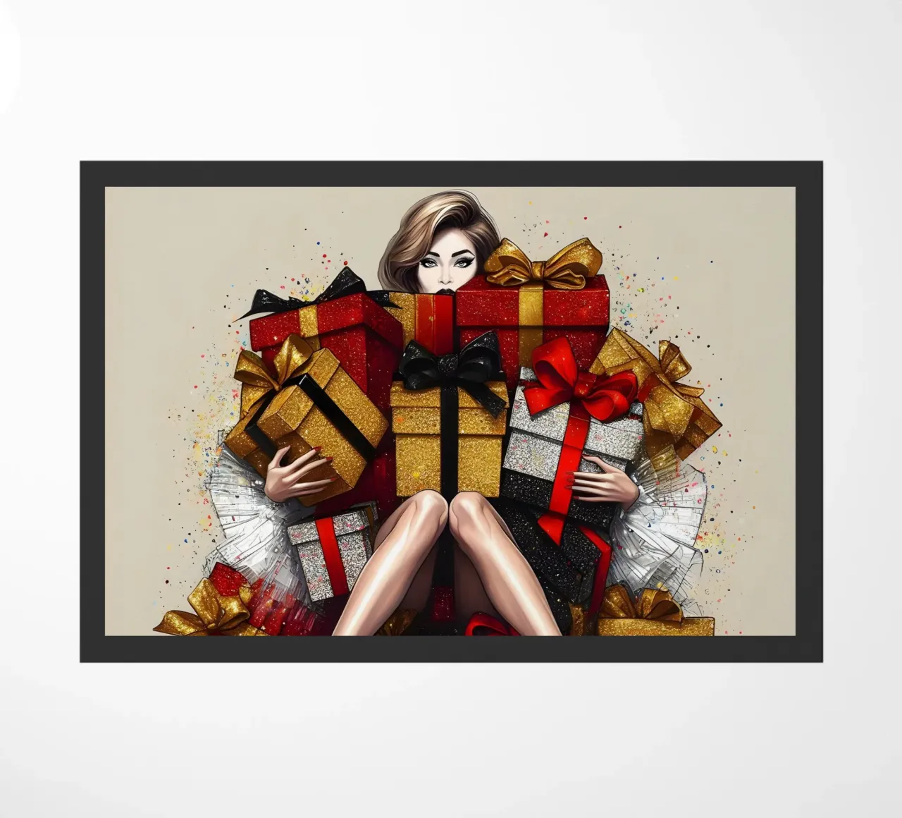 WEIHNACHTLICHE STIMMUNG Fußmatte von ARTOMATIC