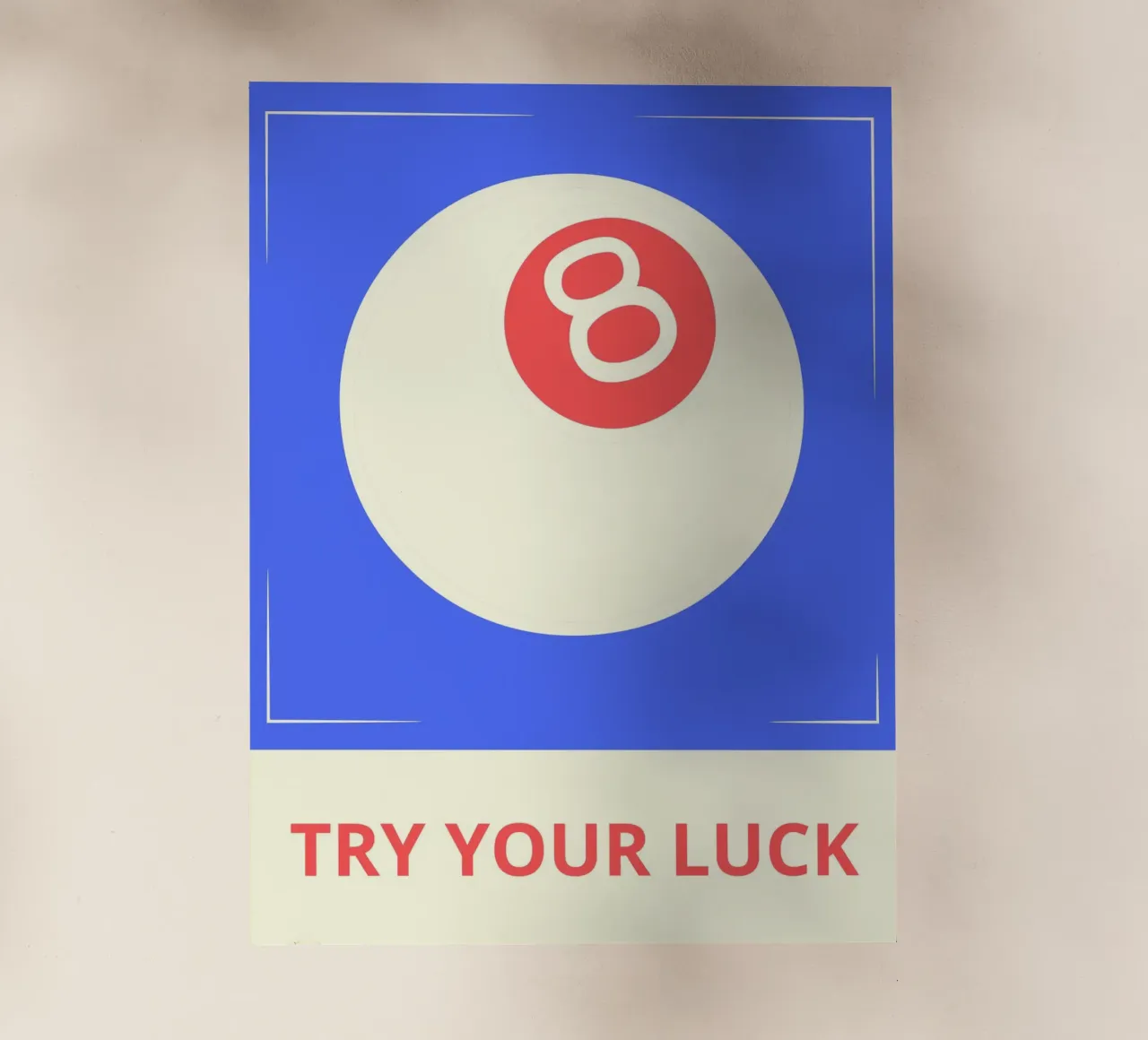 TRY YOUR LUCK pellicola backlit da ramosashop