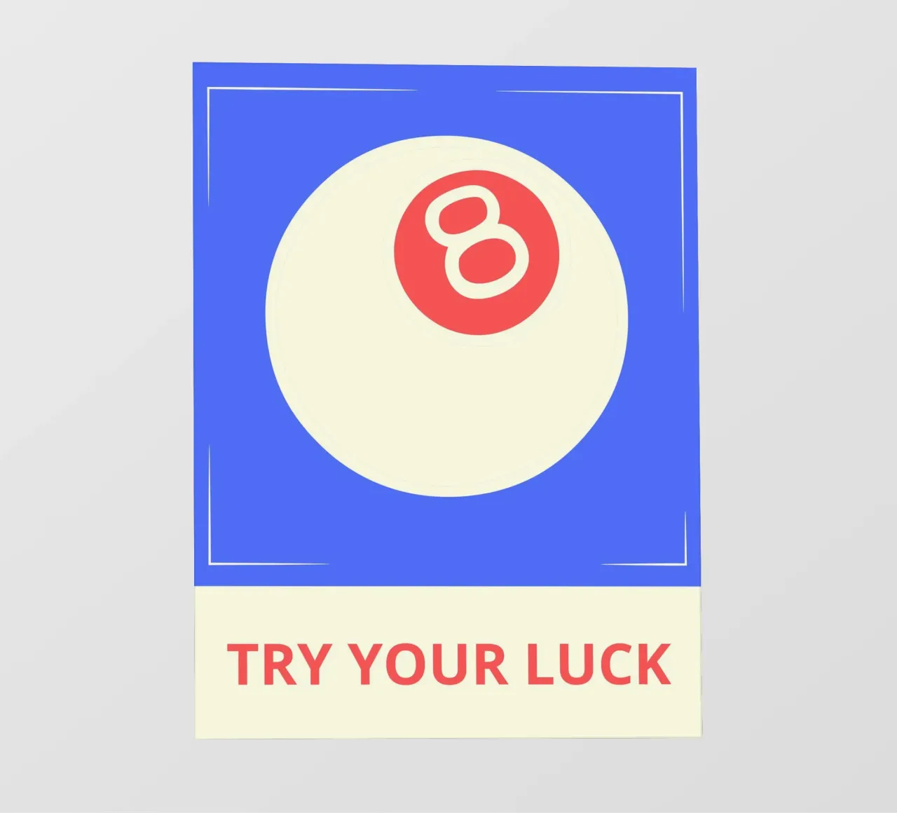 TRY YOUR LUCK pellicola backlit da ramosashop