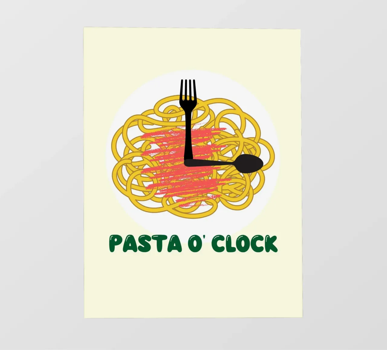 PASTA O' CLOCK telo in pvc da ramosashop