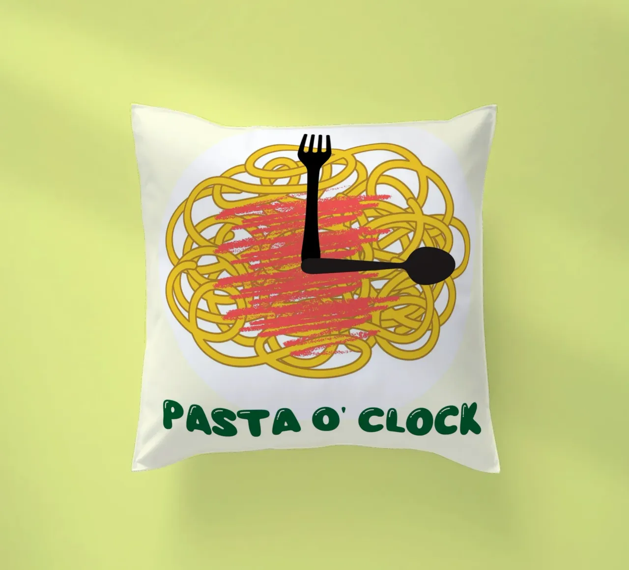 PASTA O' CLOCK cuscino da ramosashop
