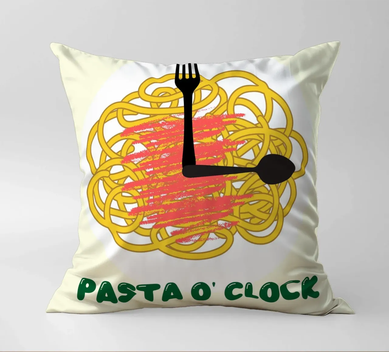 PASTA O' CLOCK cuscino da ramosashop