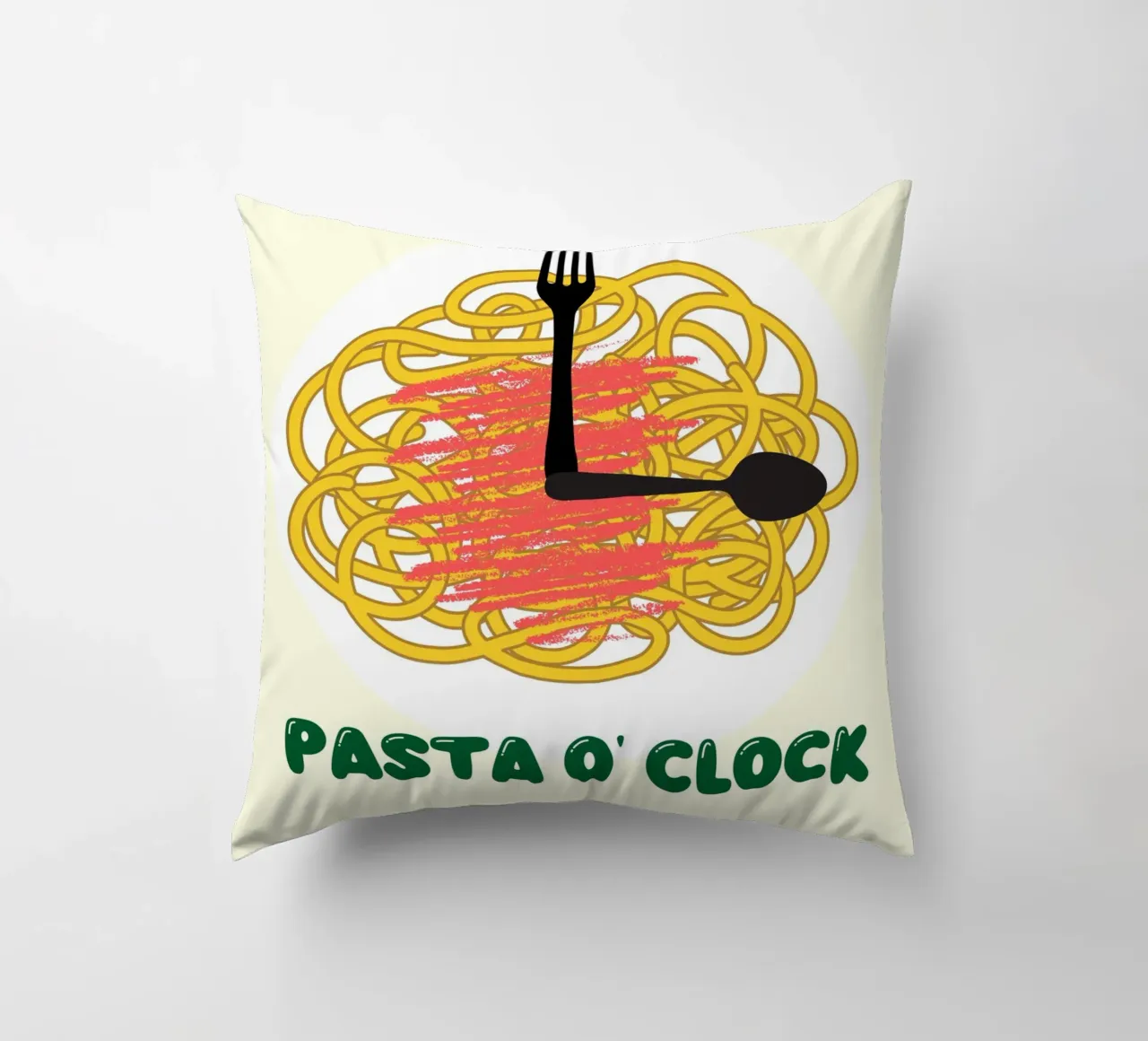 PASTA O' CLOCK cuscino da ramosashop