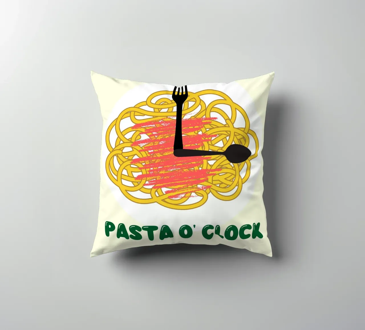 PASTA O' CLOCK cuscino da ramosashop