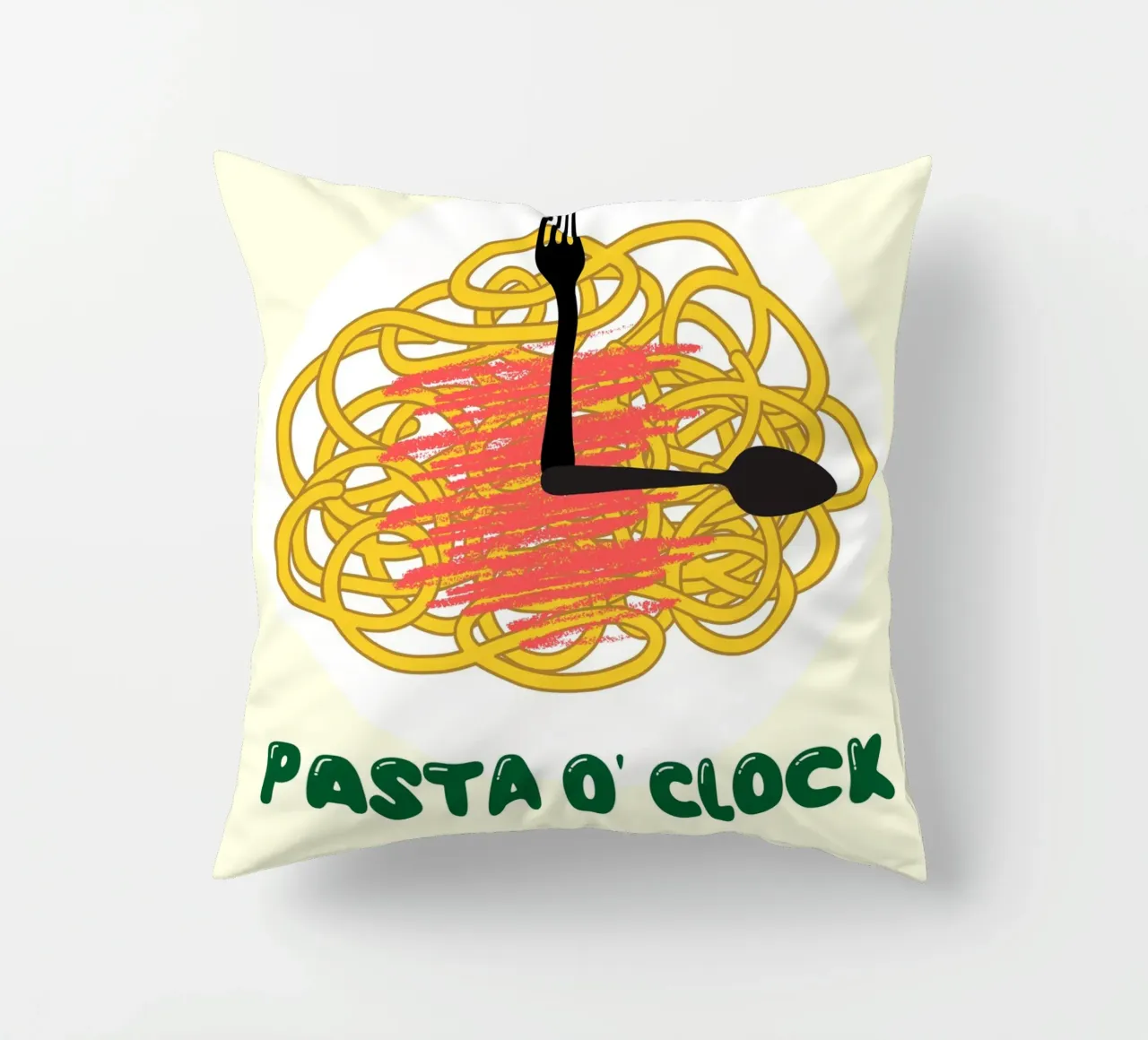 PASTA O' CLOCK cuscino da ramosashop