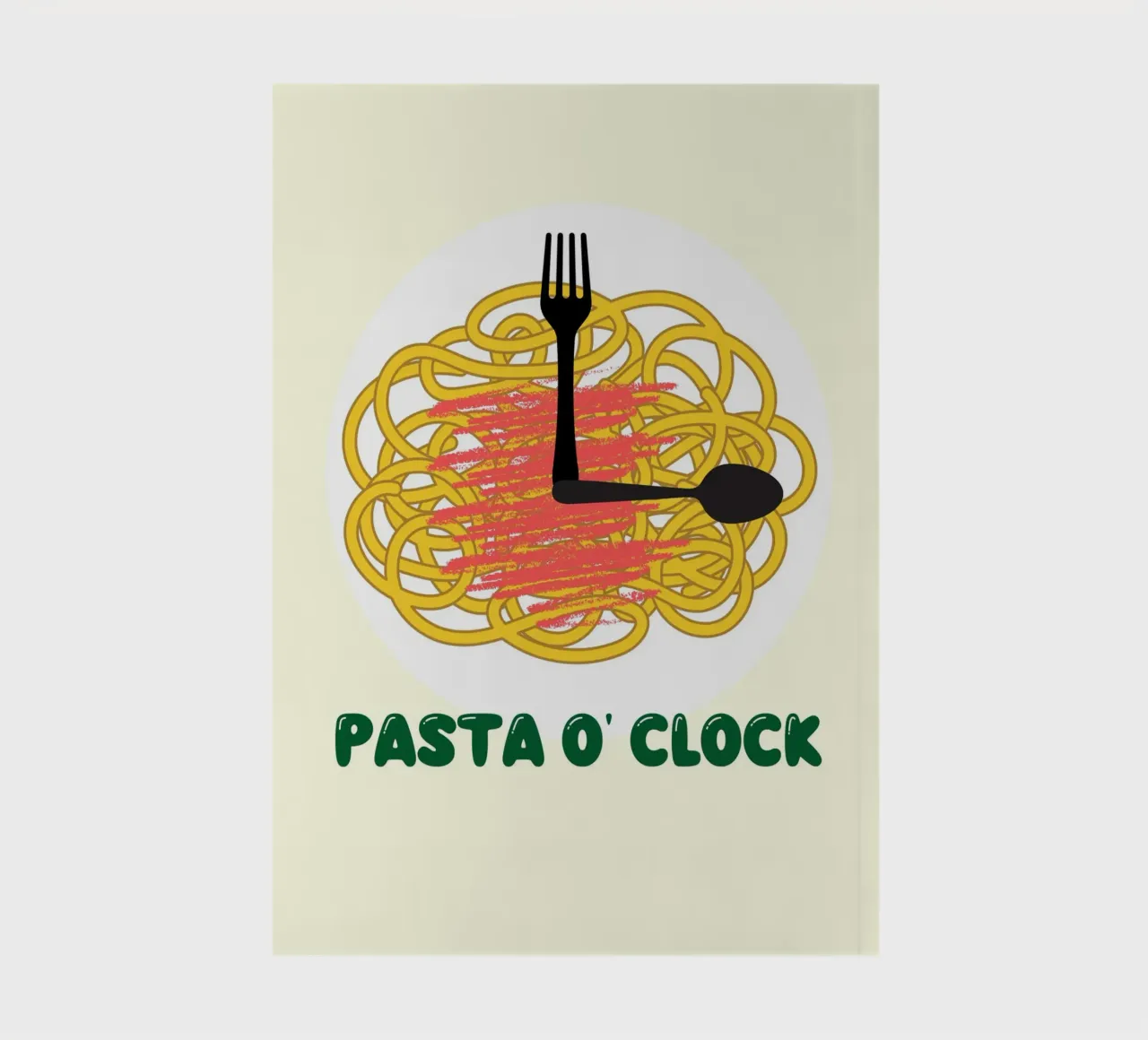 PASTA O' CLOCK carnet de notes de ramosashop