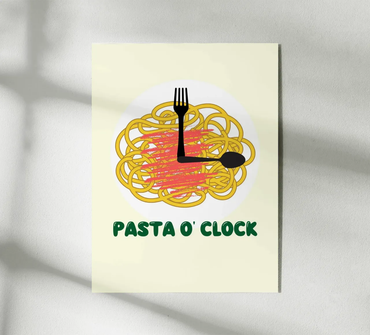 PASTA O' CLOCK plexiglass da ramosashop