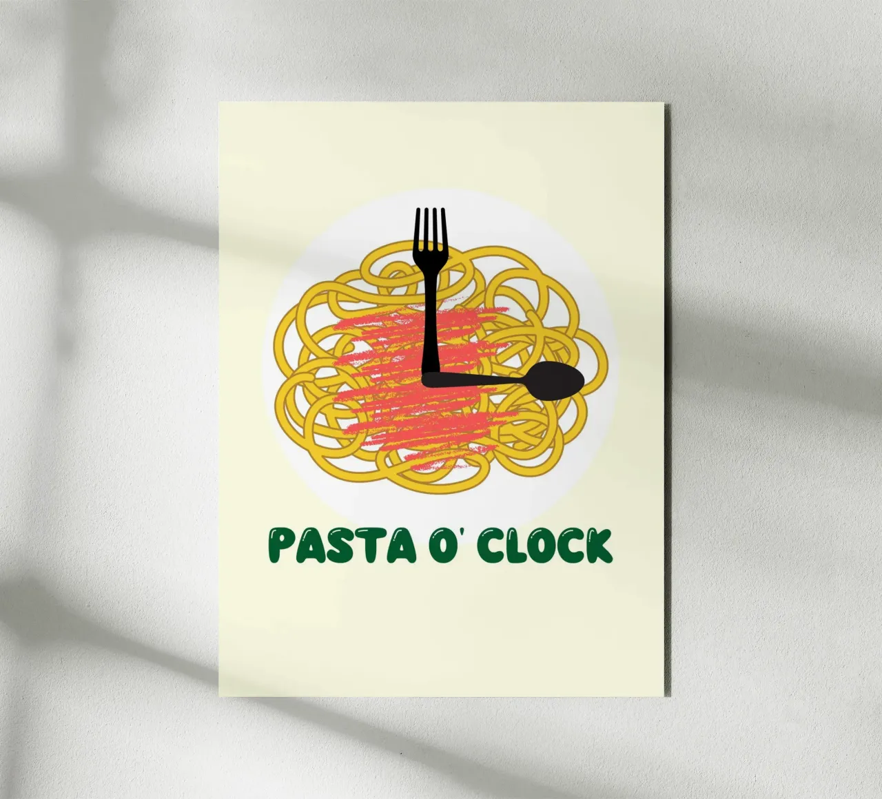 PASTA O' CLOCK alluminio dibond da ramosashop