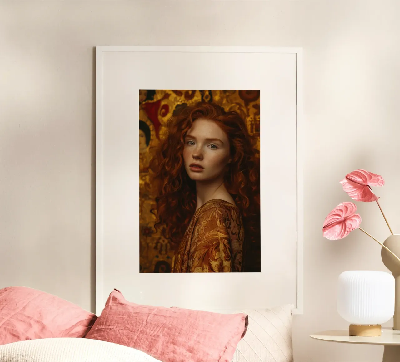 Donna contemporanea di Klimt | Splendore sensuale poster da Autofocus