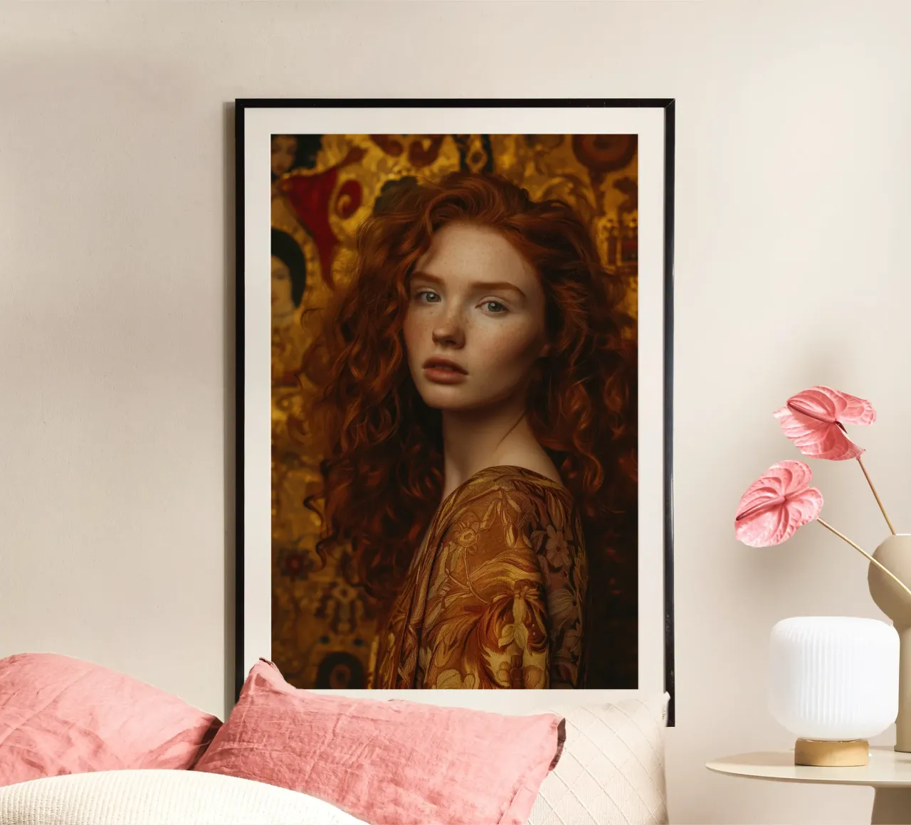 Donna contemporanea di Klimt | Splendore sensuale poster da Autofocus