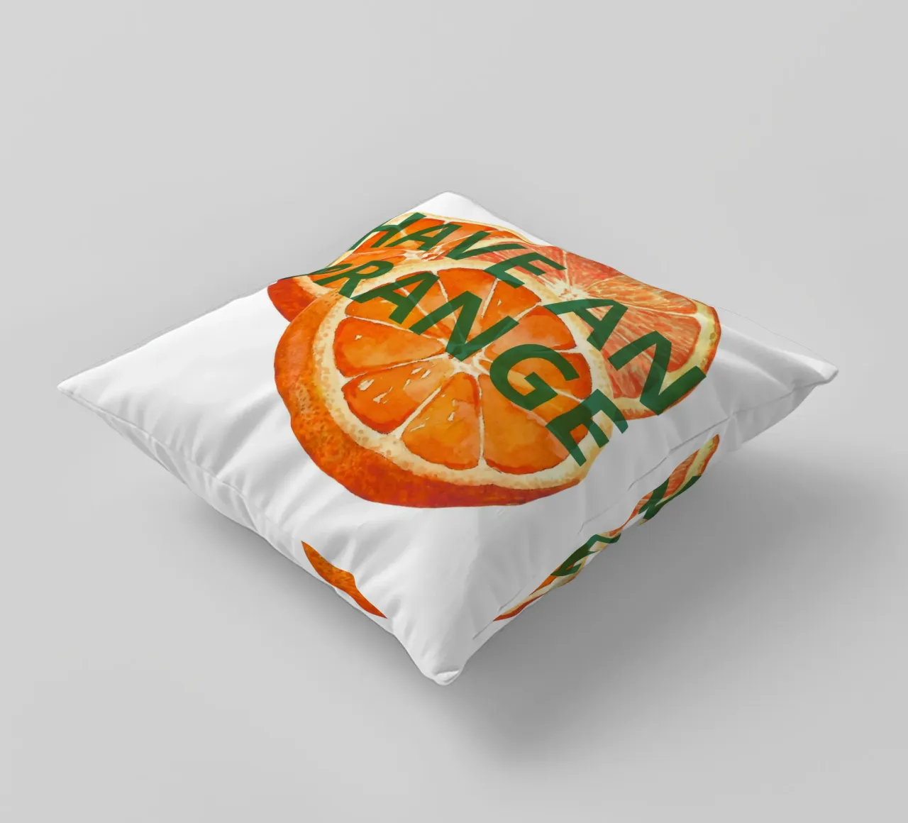 HAVE AN ORANGE cuscino da ramosashop