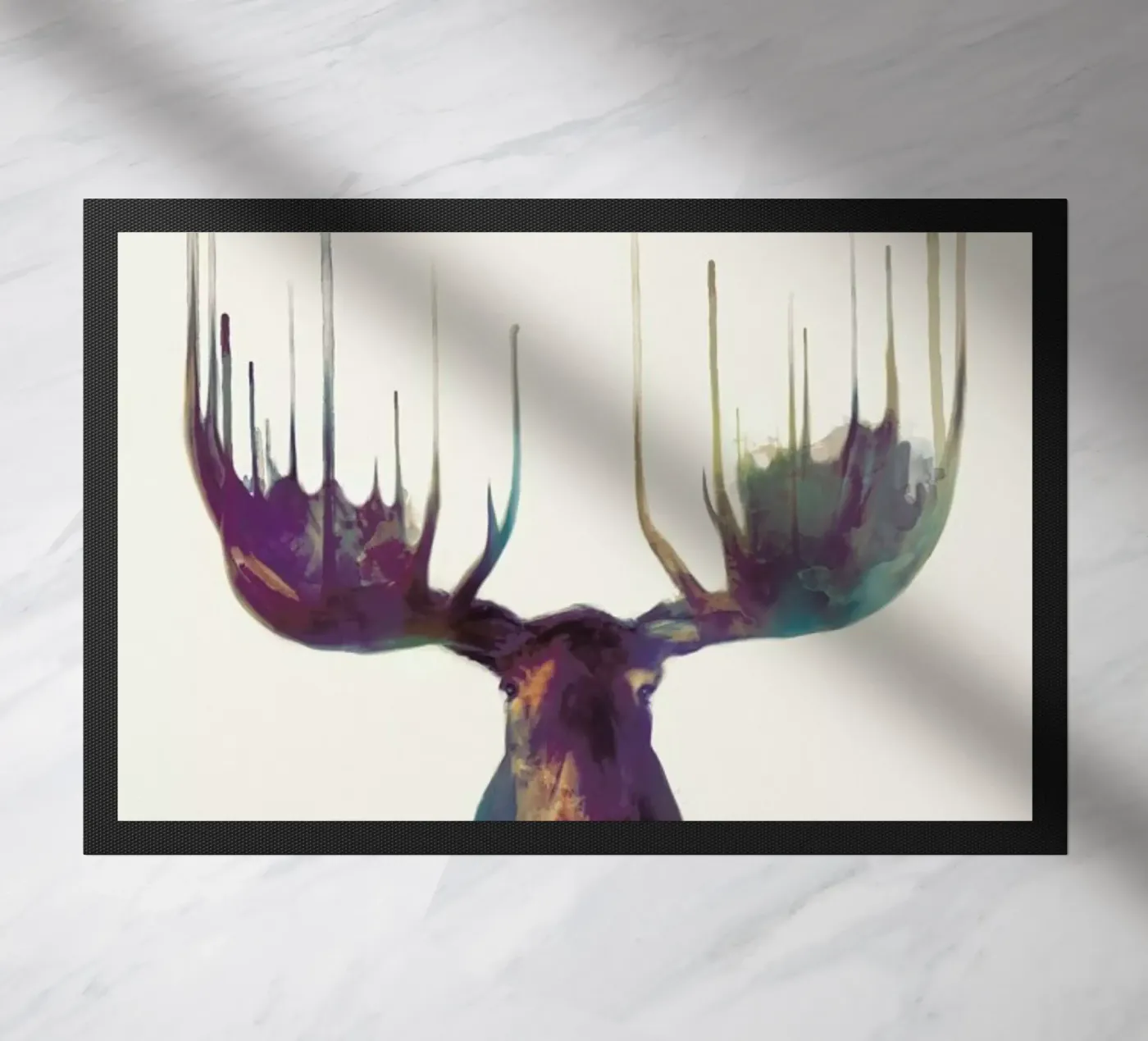 Moose Fußmatte von Amy Hamilton