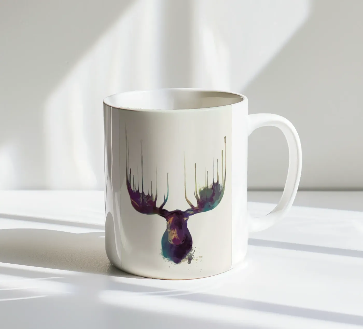 Moose ceramic mug by Amy Hamilton