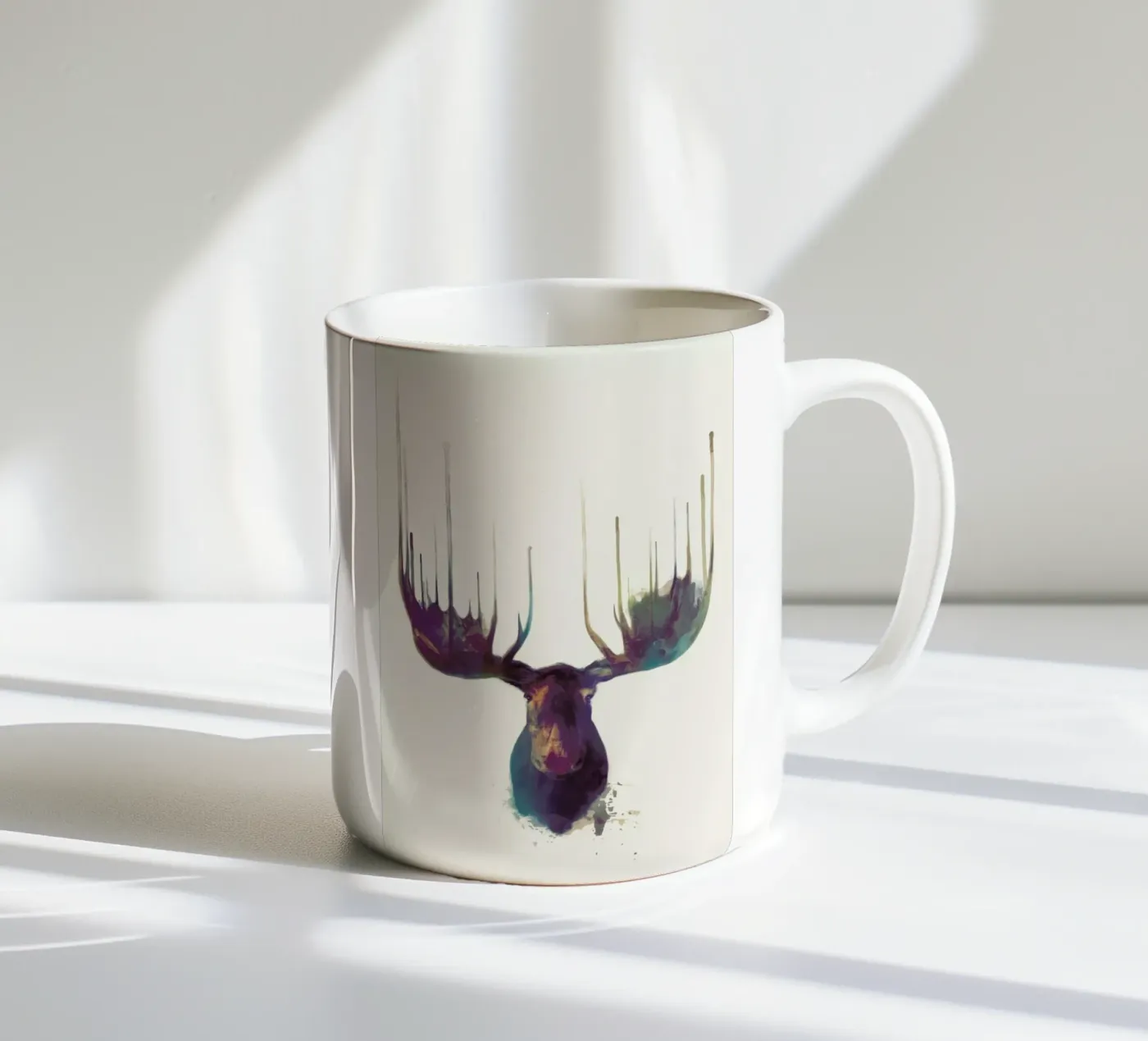 Moose ceramic mug by Amy Hamilton
