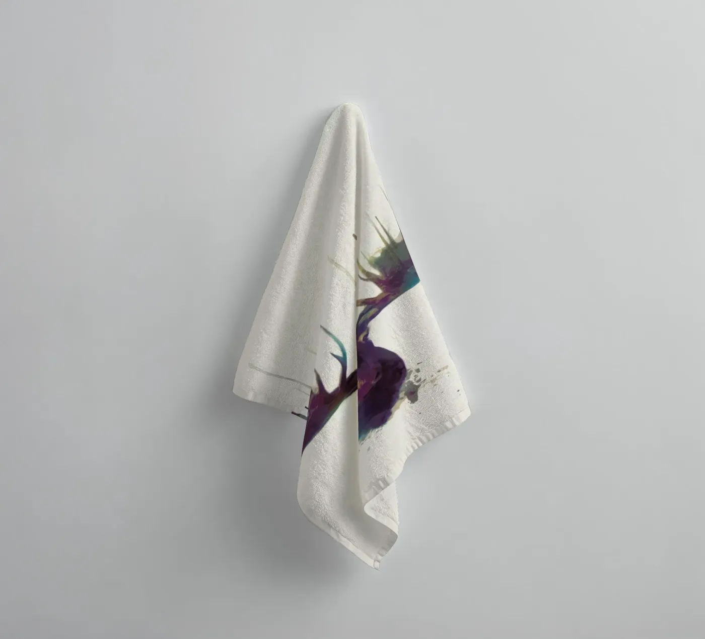 Moose towel by Amy Hamilton