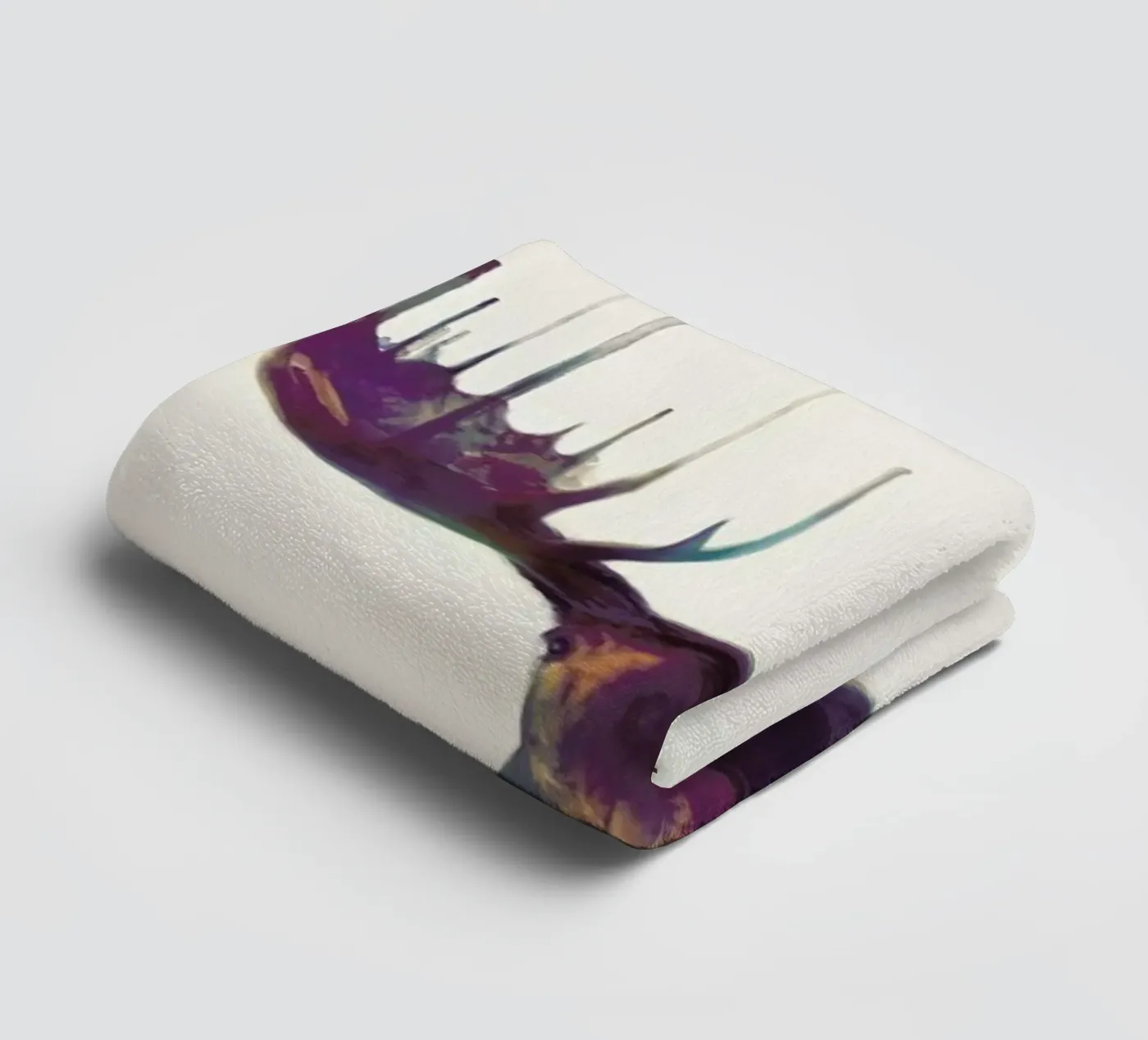 Moose towel by Amy Hamilton
