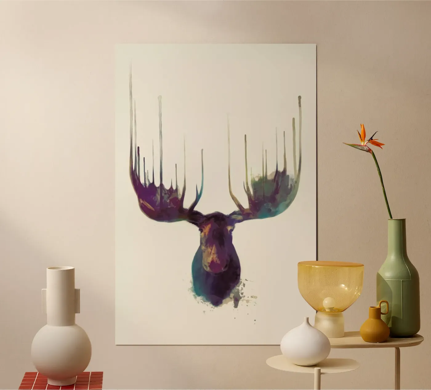 Moose Poster von Amy Hamilton