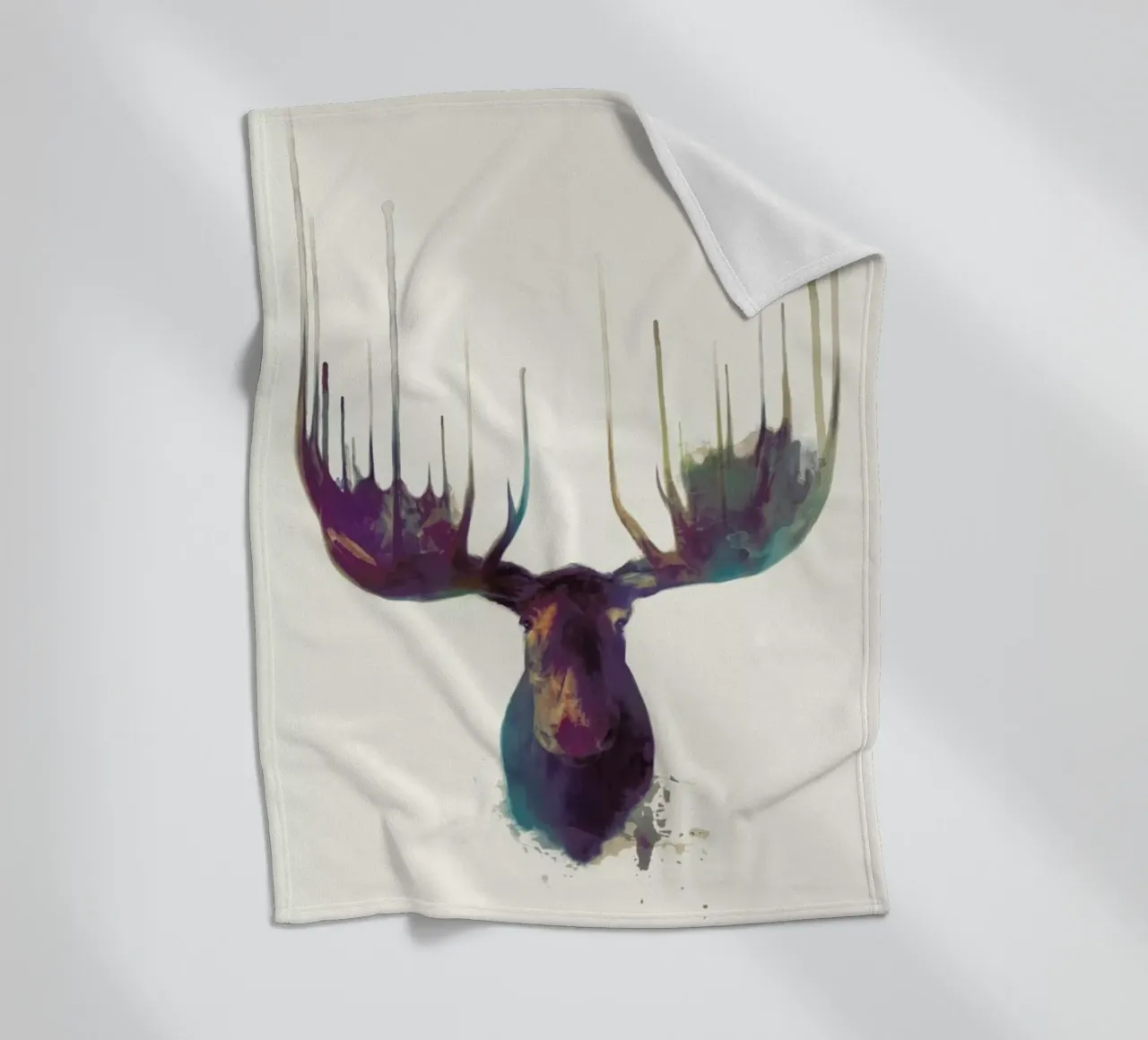 Moose Fleecedecke von Amy Hamilton