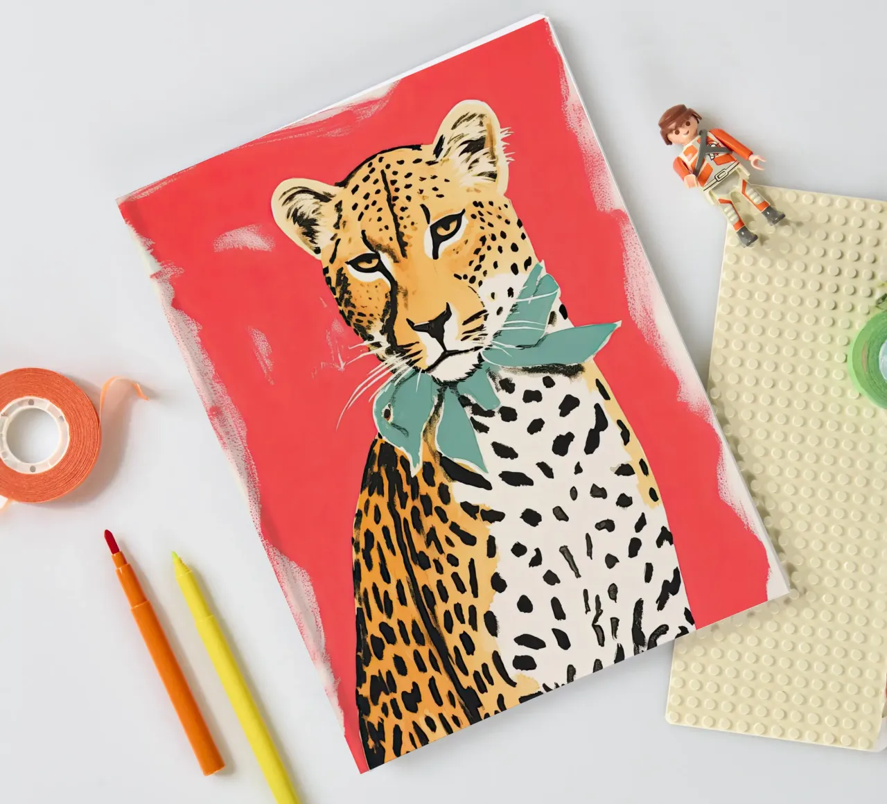 Stylish Cheetah notebook by DaarbyN