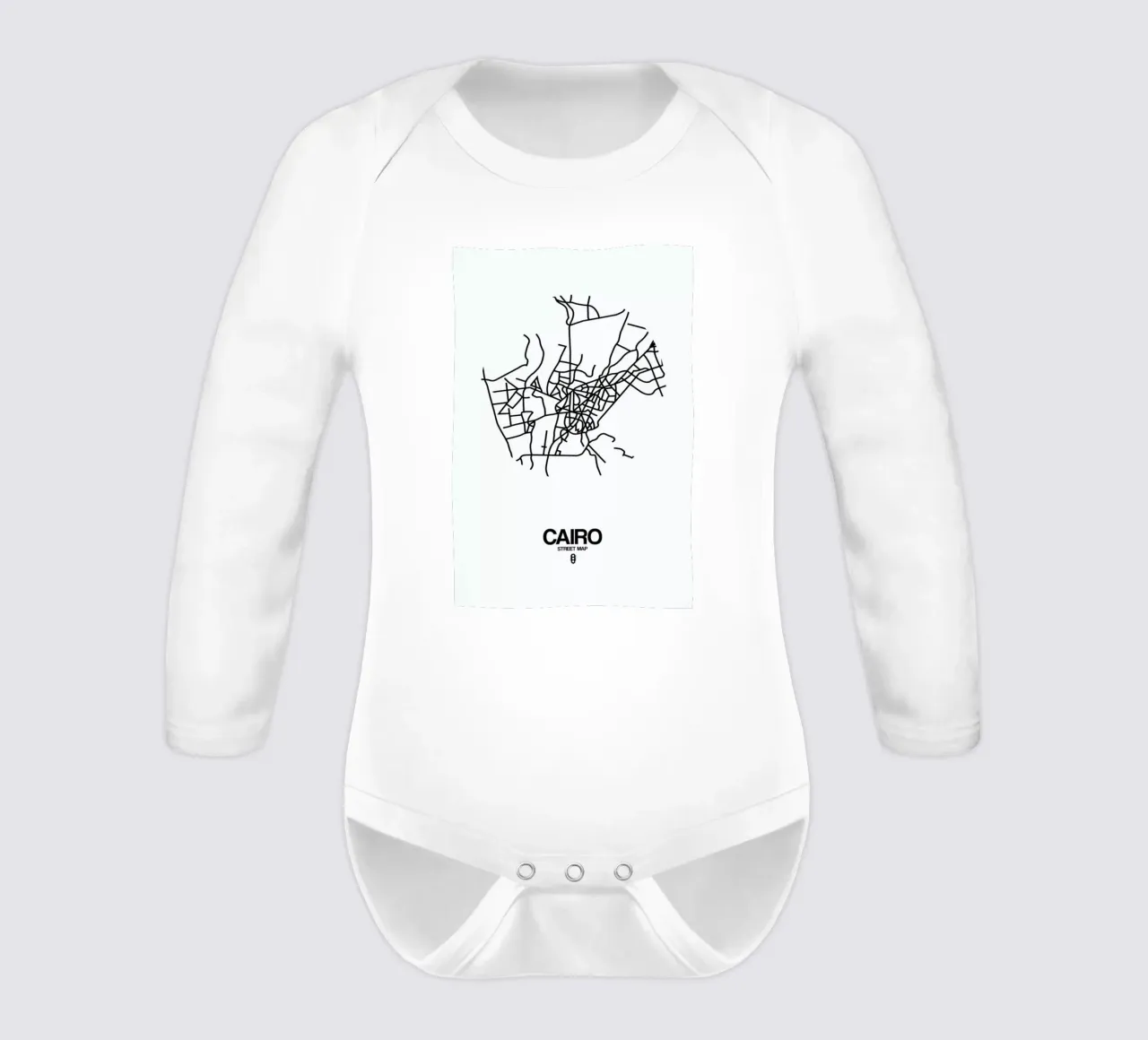 Cairo long-sleeve baby romper by Naxart