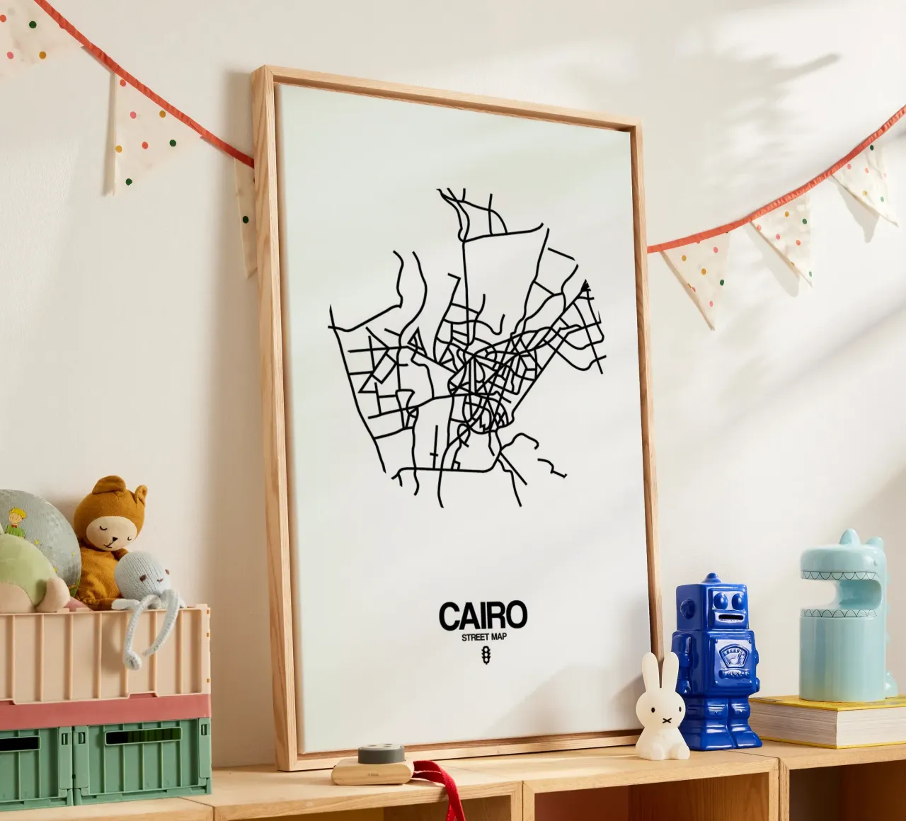 Cairo tela con Cornice a cassetta da Naxart