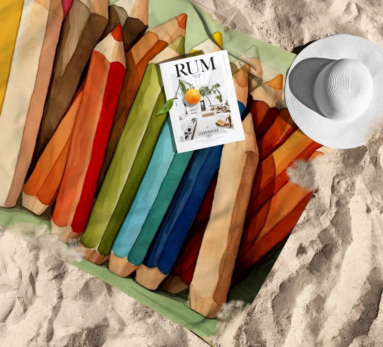 Tavolozza creativa telo mare da DaarbyN