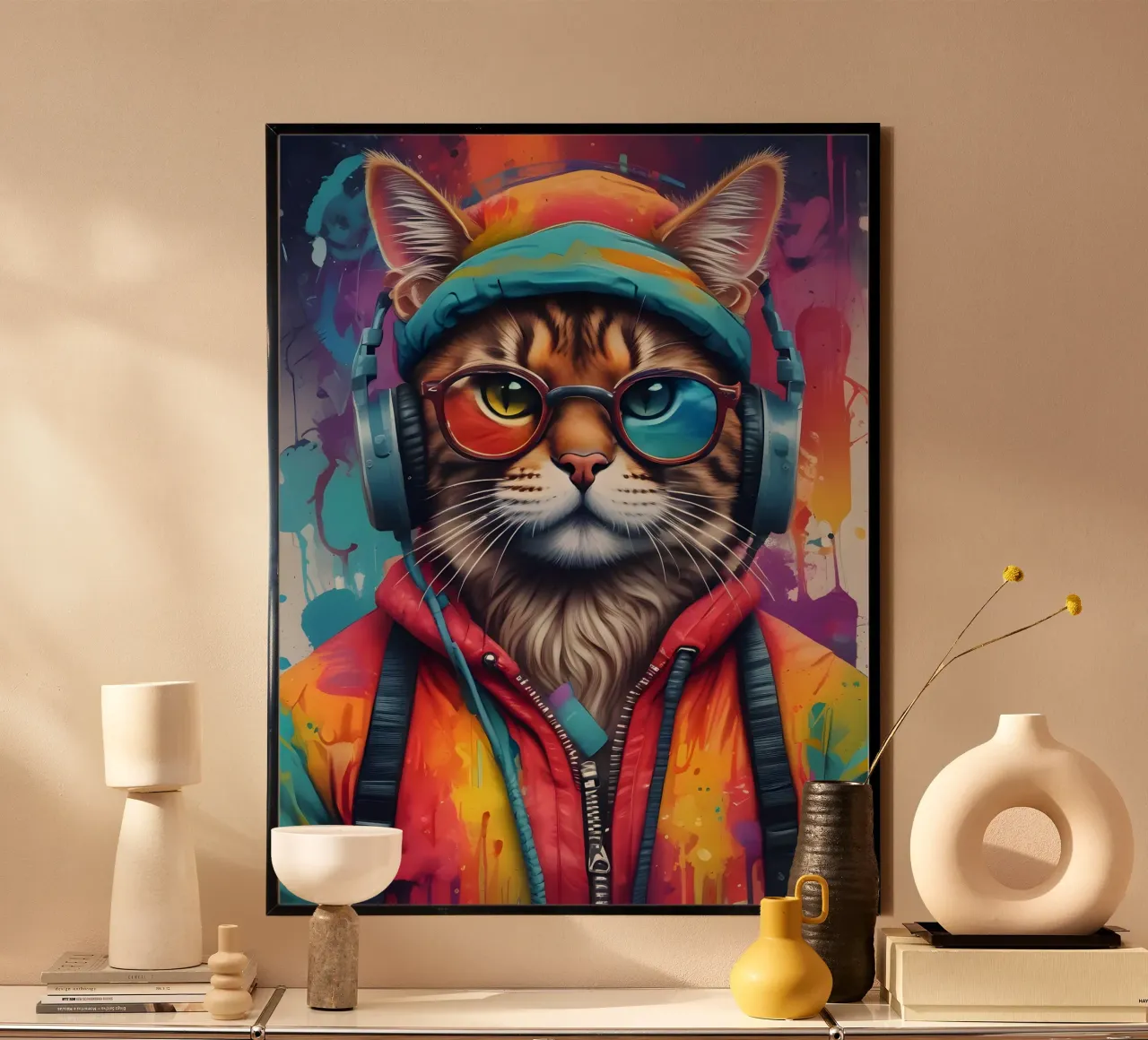 Con gli occhiali ascolta la musica poster da MakArena