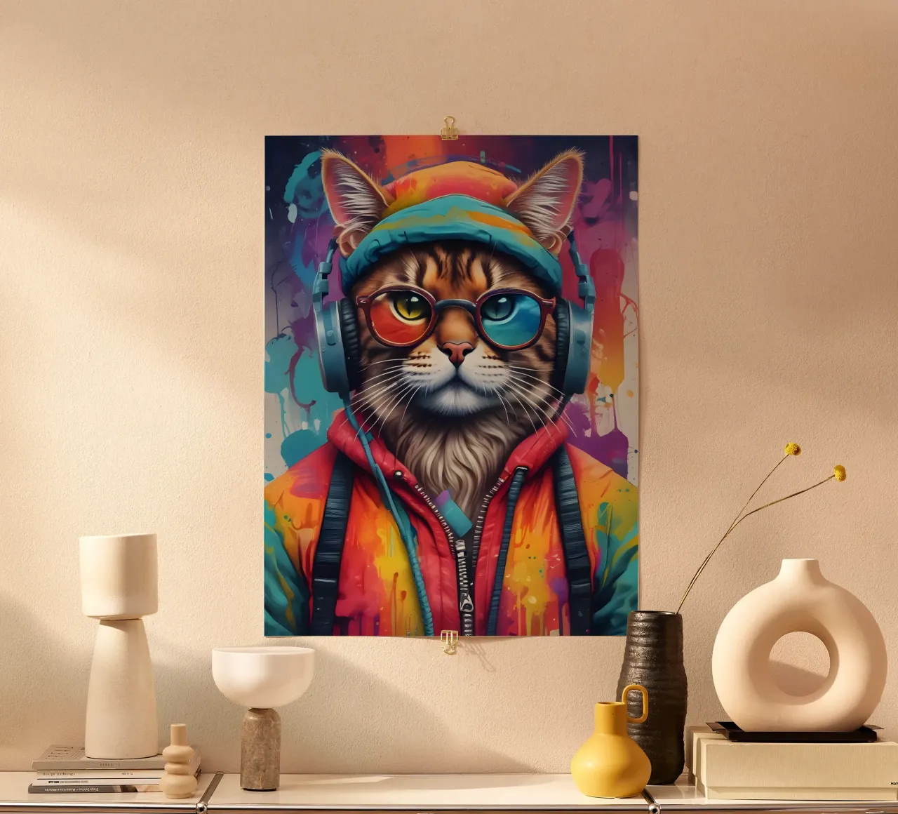 Con gli occhiali ascolta la musica poster da MakArena