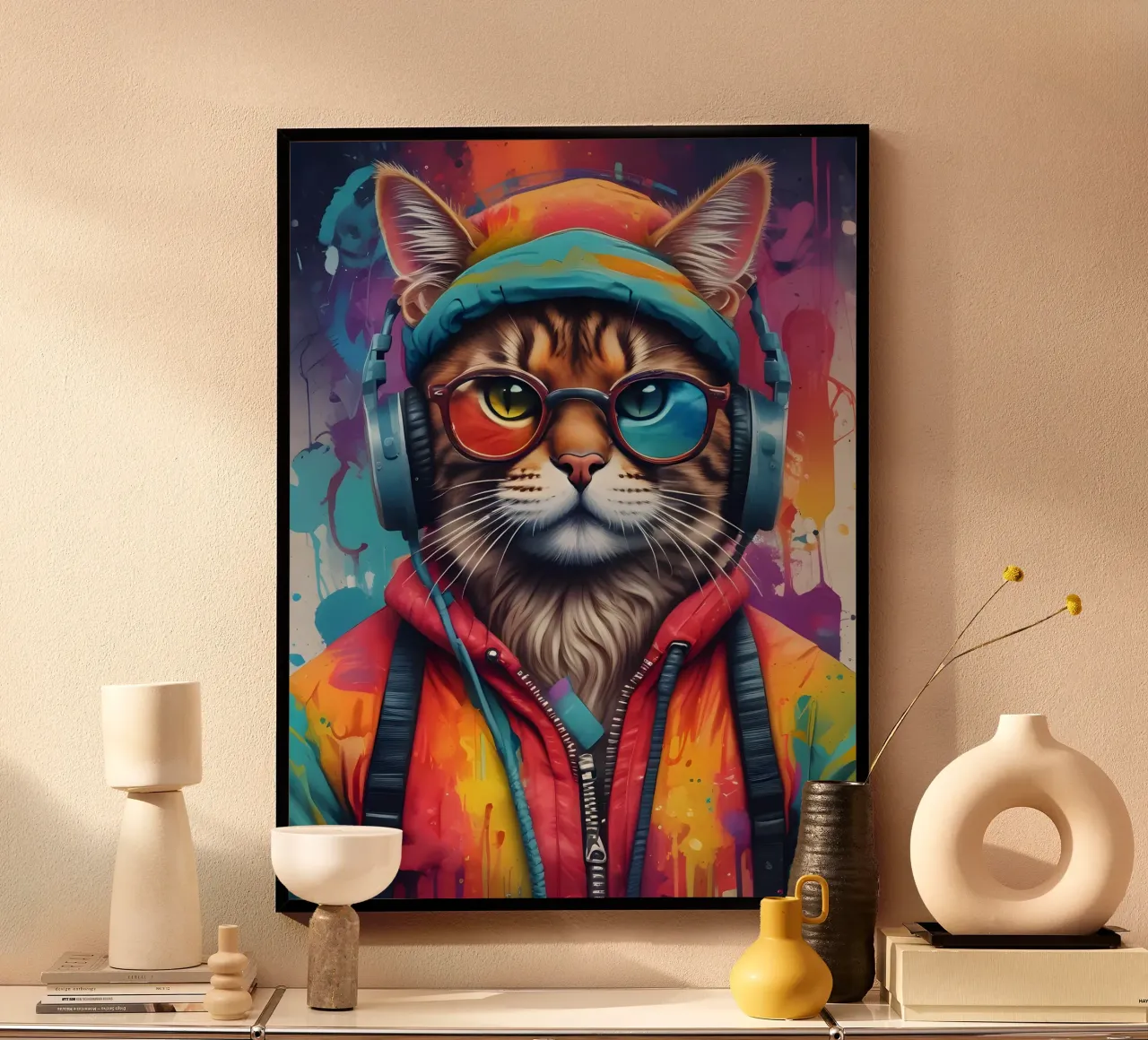 Con gli occhiali ascolta la musica poster da MakArena