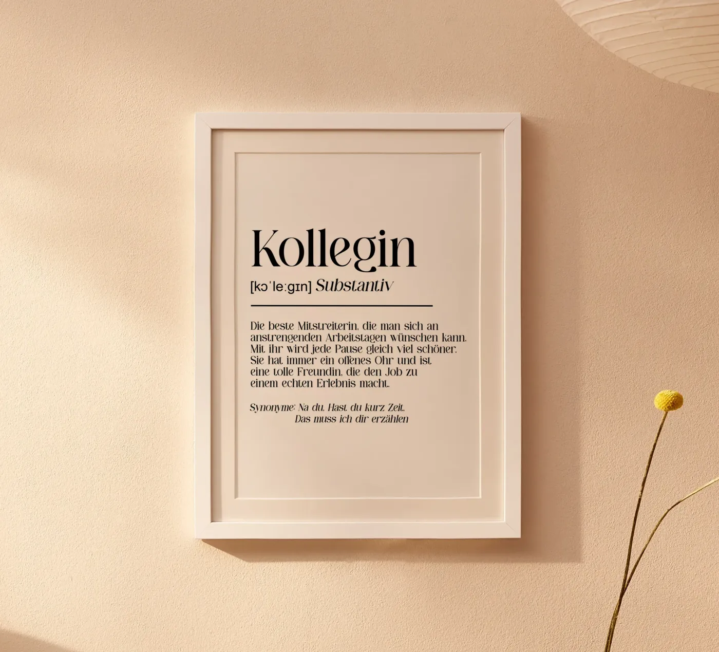 Kollegin Definition poster da BAINAI QUOTES