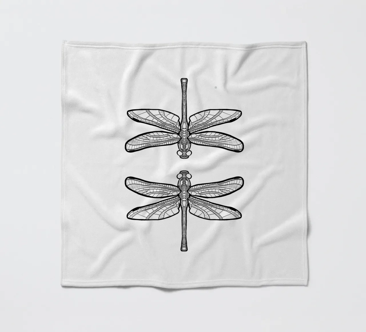Libellen - Linienzeichnung Line Art coperta in pile da BAINAI