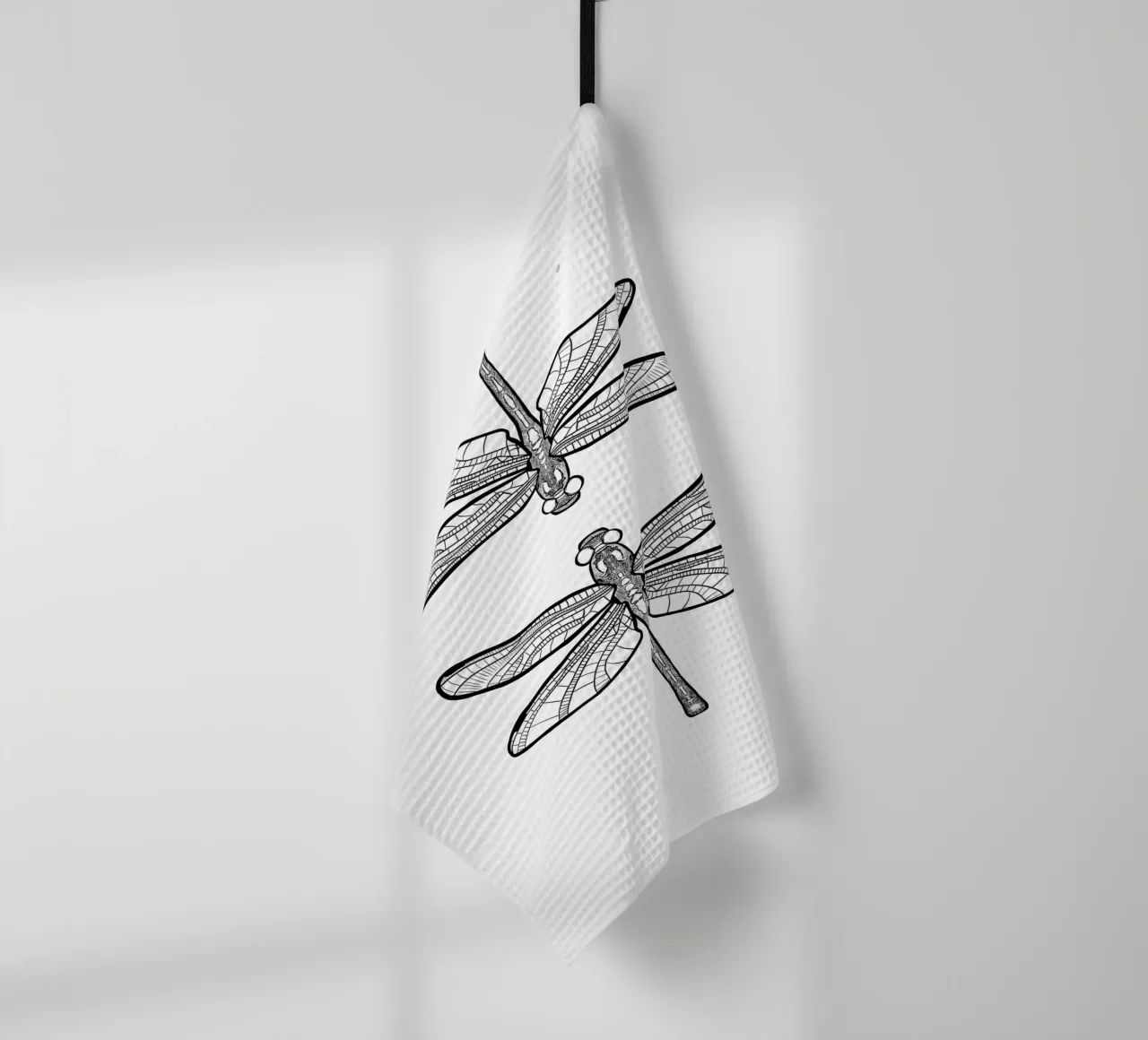 Libellen - Linienzeichnung Line Art canovaccio da cucina da BAINAI