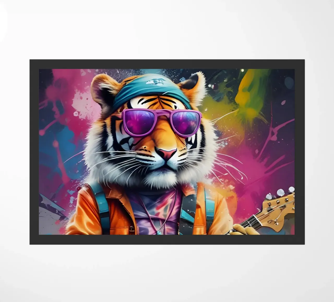 tigre suona la chitarra zerbino da MakArena