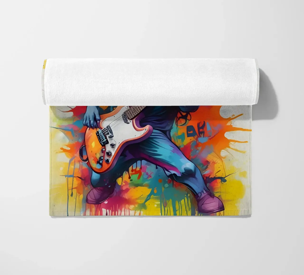 Lo squalo suona la chitarra telo mare da MakArena