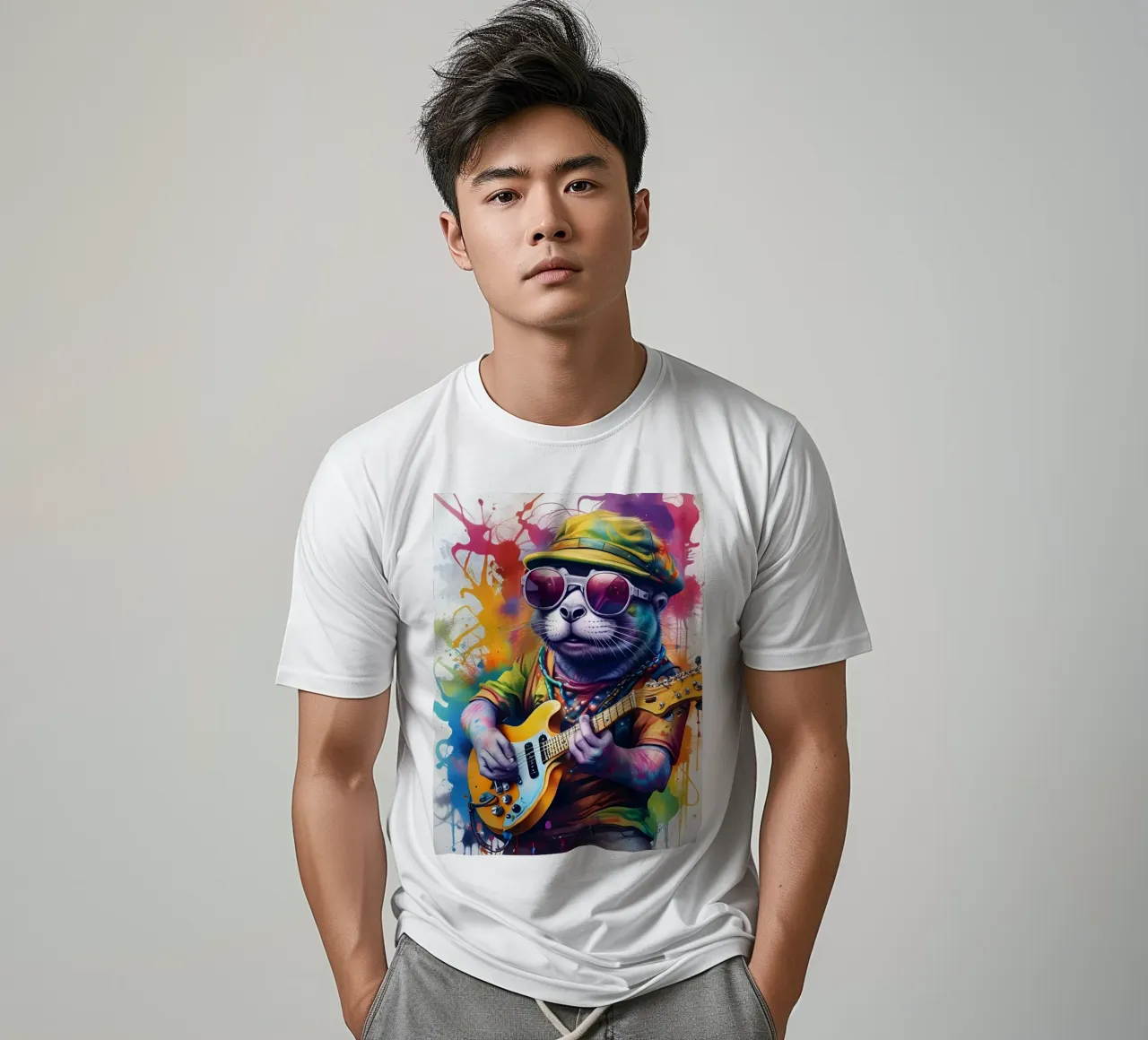 Sigillo suonare la chitarra t-shirt da MakArena