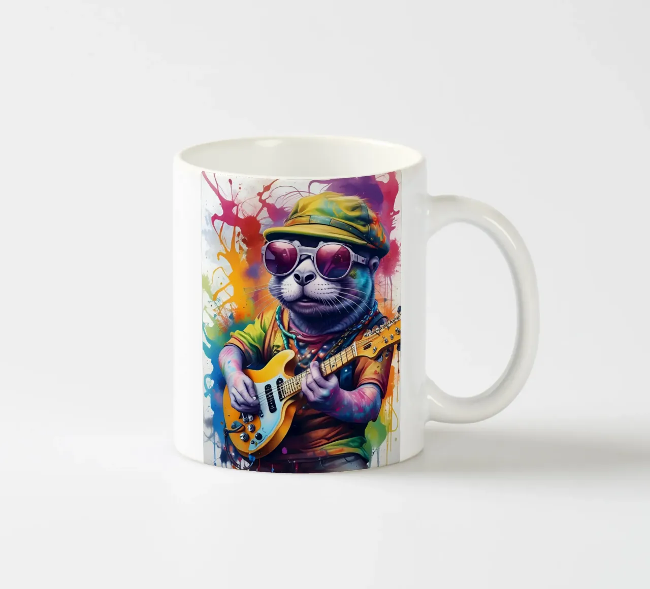 Sigillo suonare la chitarra tazza in ceramica da MakArena