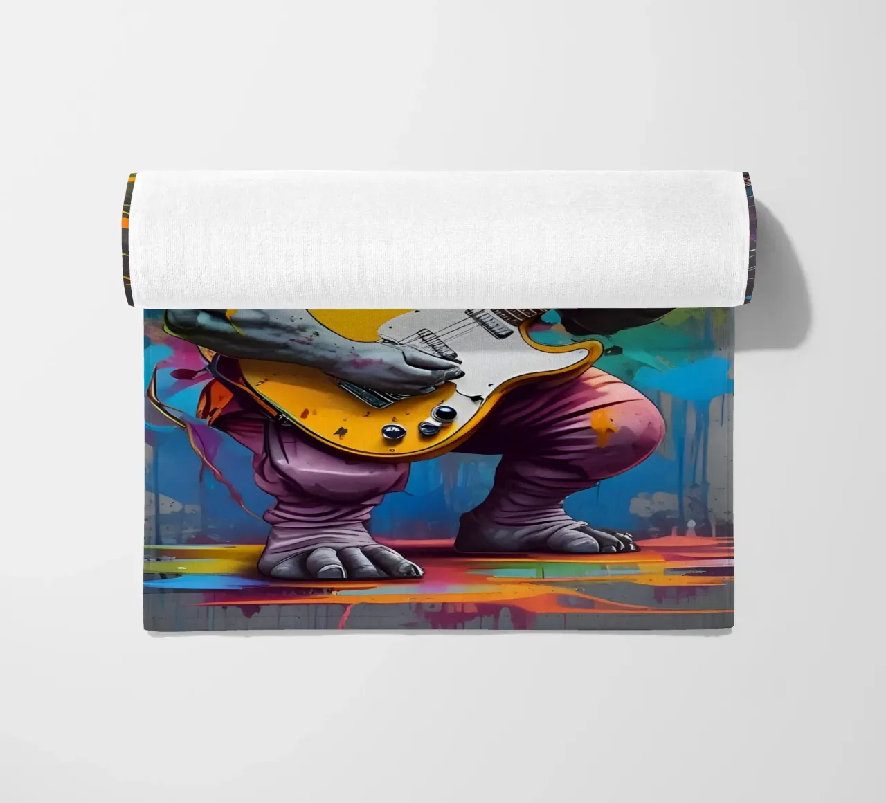 Rinoceronte suona la chitarra telo mare da MakArena