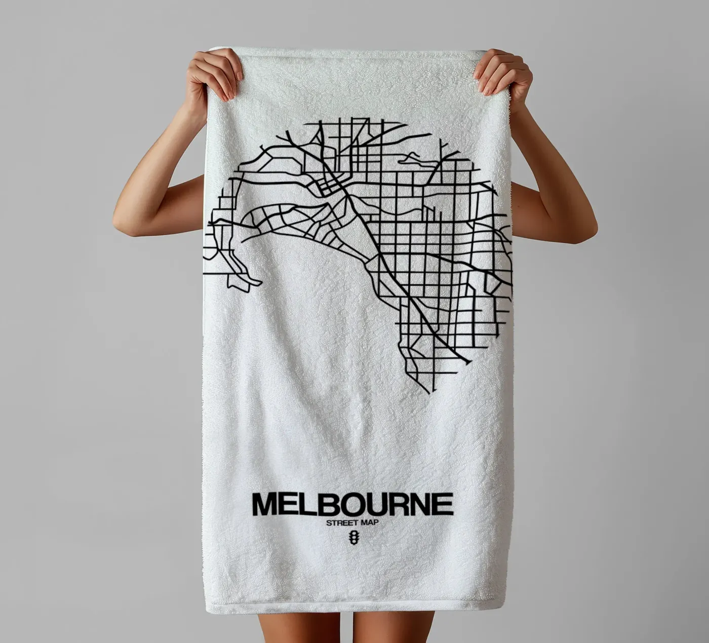 Melbourne badhanddoek van Naxart