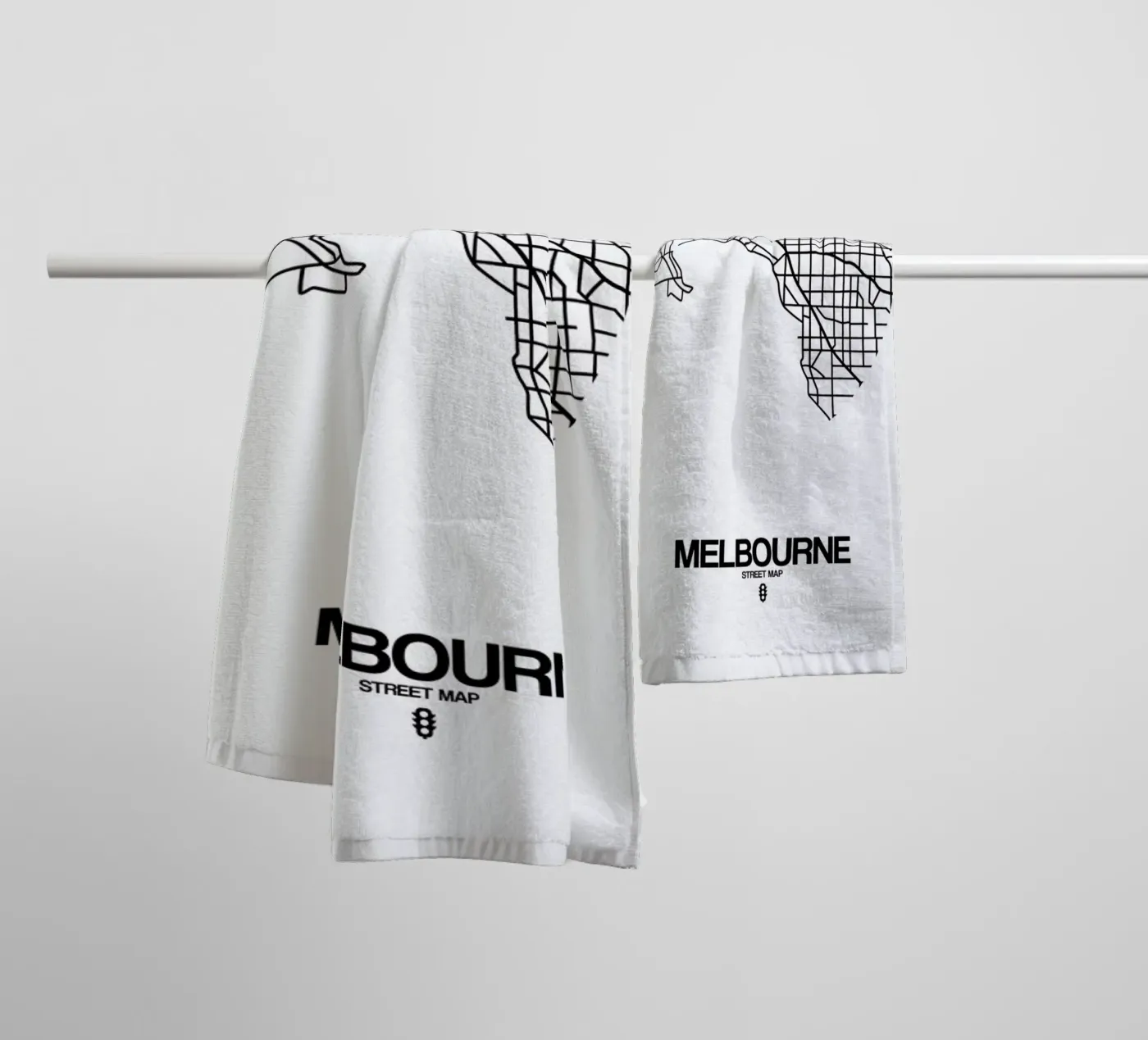 Melbourne badhanddoek van Naxart