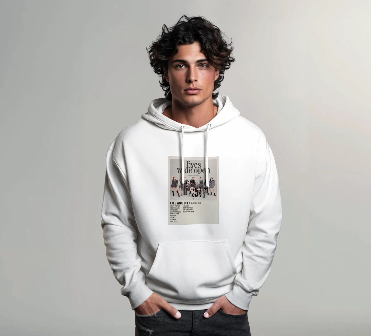 EYES WIDE OPEN BY TWICE - 2020 felpa con cappuccio da SoundStudio