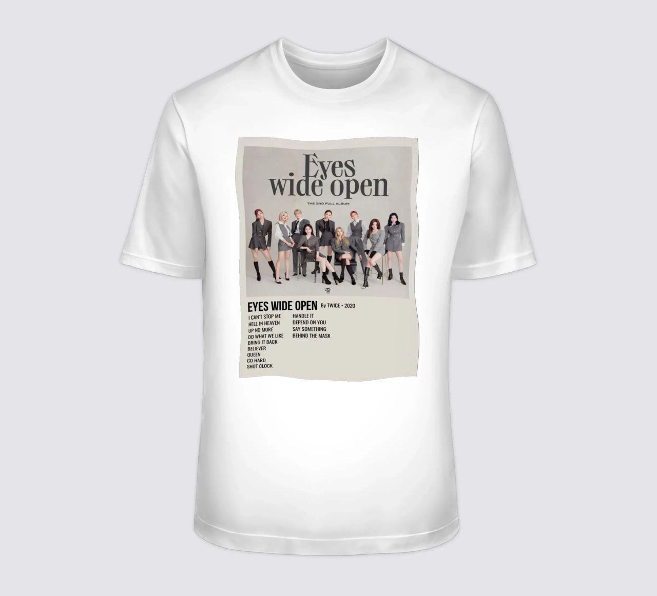 EYES WIDE OPEN BY TWICE - 2020 t-shirt da SoundStudio