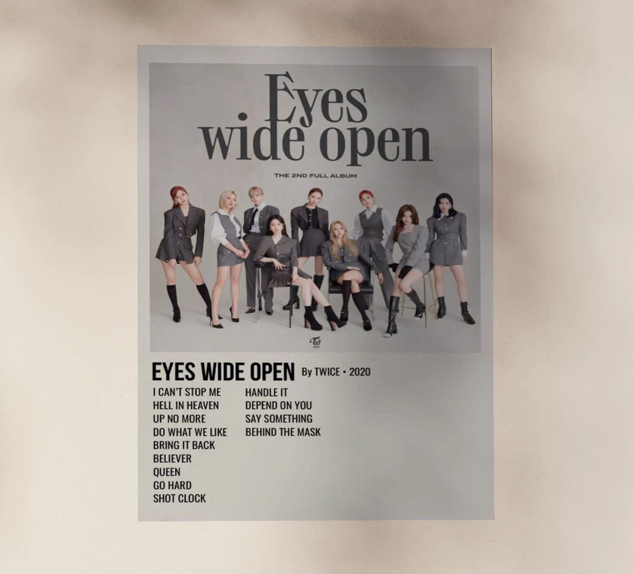EYES WIDE OPEN BY TWICE - 2020 pellicola backlit da SoundStudio
