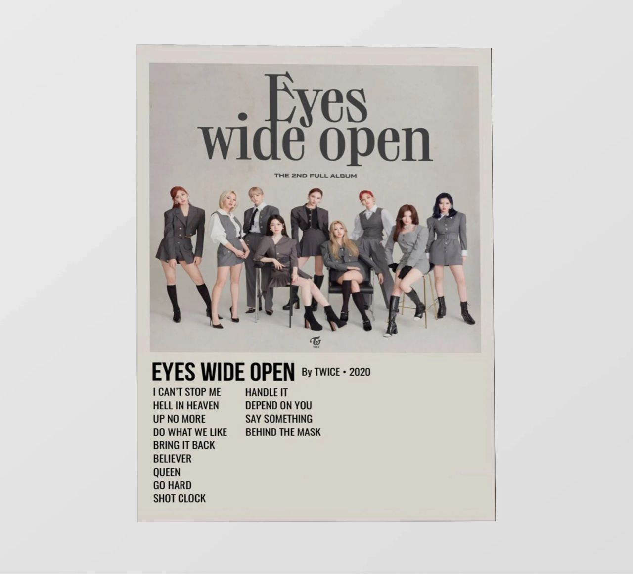 EYES WIDE OPEN BY TWICE - 2020 pellicola backlit da SoundStudio