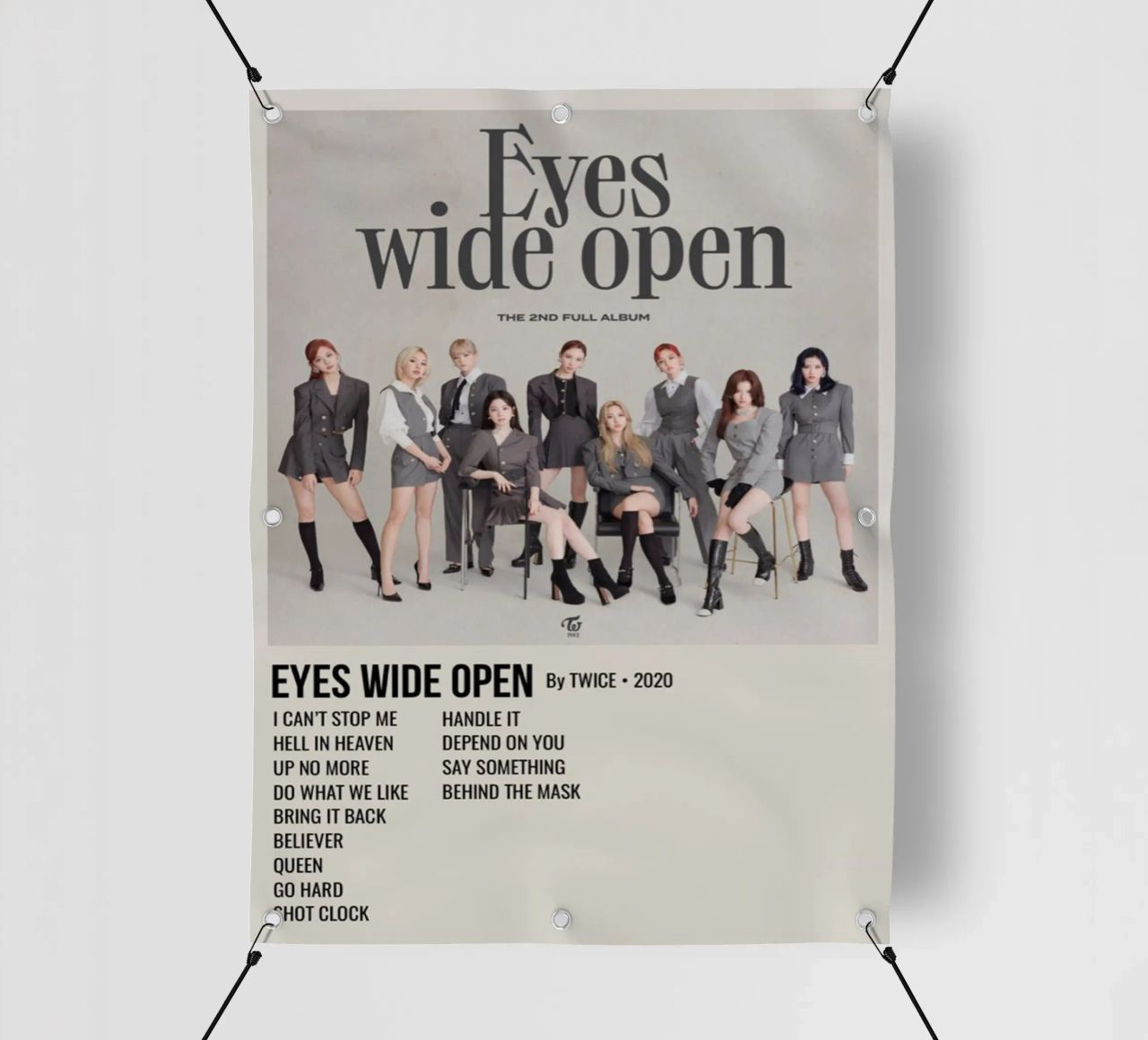 EYES WIDE OPEN BY TWICE - 2020 telo in pvc da SoundStudio