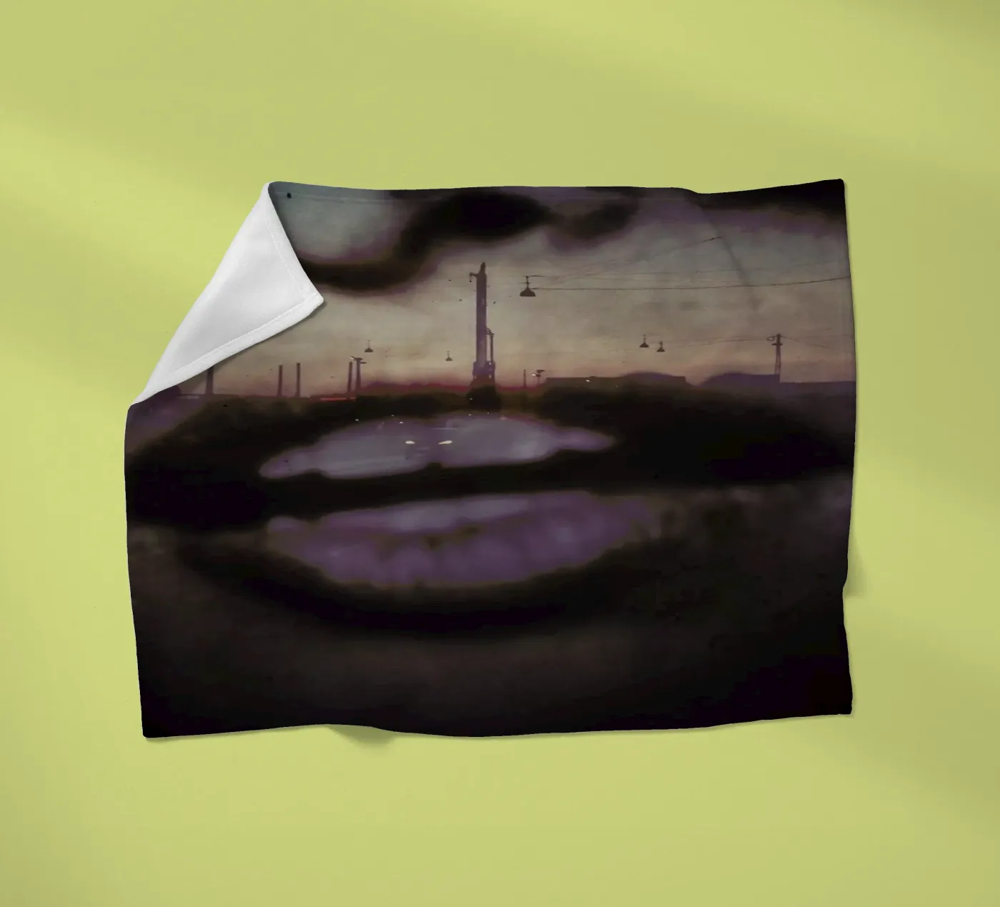 Reflex Lips plaid polaire de Sattrup & Høst